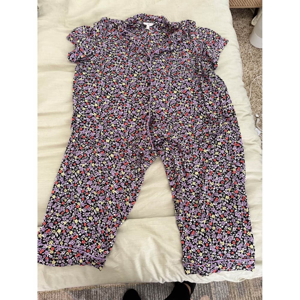 Plus Size 3X Pajama Set Lot PJ Couture & Secret Treasures Floral Sleepwear